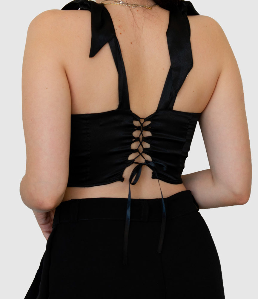 Emily Bustier Midriff Top