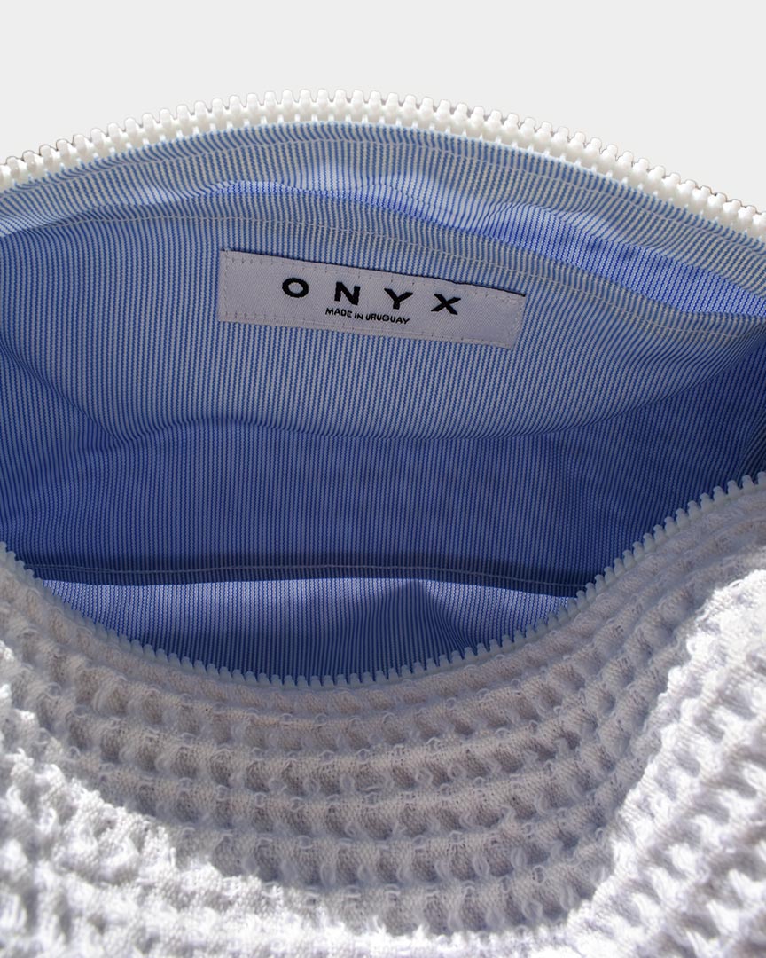 Neceser blanco CLOUD detalle bolsillo interno